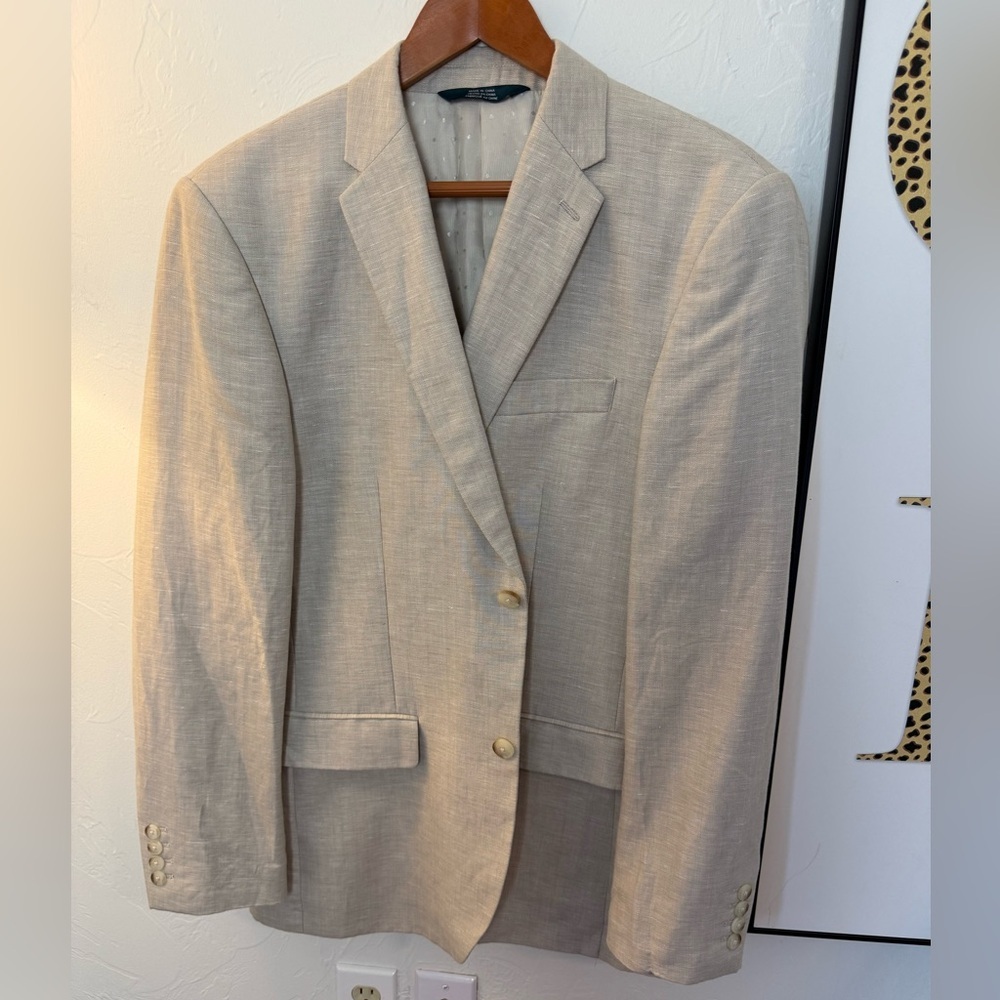 Perry Ellis Men's Beige Blazer